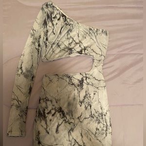 Fashion Nova: Rare Marble Mesh Mini Dress